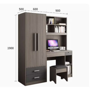 【Pre order】wardrobe combination bedroom small household with computer
