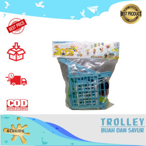 Mainan Keranjang Belanja Anak Trolley Supermarket - B556