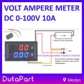 Dual Digital VoltMeter AmpereMeter DC 0V - 100V 10A Volt Ampere Meter. 