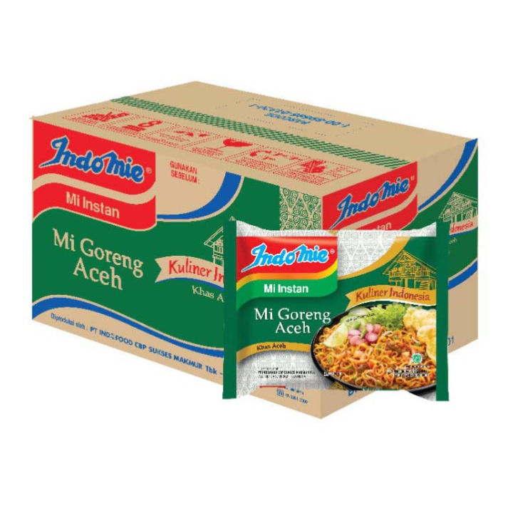 Indomie Mi Instan Goreng Rasa Mie Goreng Aceh 90 gr x 40pcs