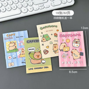 Capybara Notebook Cute Cartoon Student Mini Pocket Student Reward