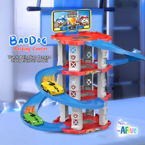 [AFive] Mainan Anak Jalur Parkir Seluncuran Mobil 34pcs Kreativitas Motorik Halus Edukasi Laki Laki