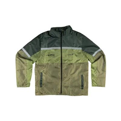 Jaket motor Honda parasut hijau army original AHM
