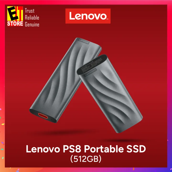 Lenovo PS8 Portable SSD 512GB ( USB-C / Storm grey / 3 Years Warranty )