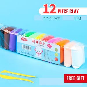 (Super Fan) No-bake 500g/bag Super Light Soft Modeling Clay Plasticine DIY Children Toys Learning Slime Kids Toy