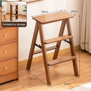 SG StockFolding Step Ladder Stool Reinforced and Sturdy Household Step Ladder 2-in-1 Ladder Stool
