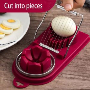 Multifunctional Fruite Egg Cutter Stainless Steel Cutting Egg Slicers Wire Kitchen Accessories