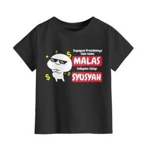 Kaos Atasan Siapapun Presiden nya Anak Dewasa Lengan Pendek