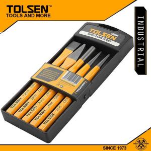 Tolsen Industrial 5pcs Powder Coated Punch Set (HRC56-62) 25091