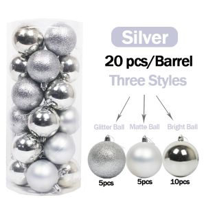 GD 4cm/6cm/8cm Christmas Balls Christmas Tree Decorations Xmas Christmas Gift