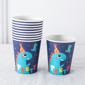 Birthday Dinosaur Theme Birthday Party Decoration Boy Kid Happy Birthday Paper Plate Cup 恐龙生日纸盘纸杯纸巾
