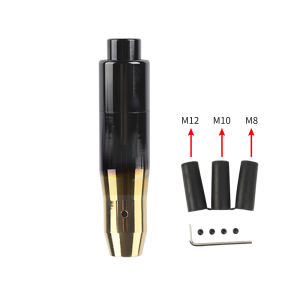 JDMGRAM With Button Car Gear Shift Knob Automatic Manual 5 Speed Universal Auto Shifter Lever Switch Parking Replacement Accessories