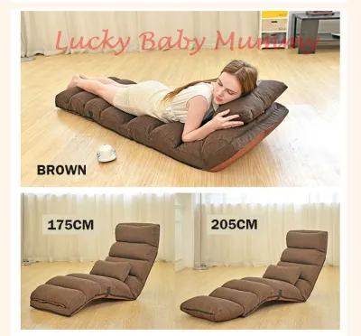 Type C Lazy Sofa / Floor Chair / Bean Bag / Foldable Chair / Cushion Suede / Floor Sofa