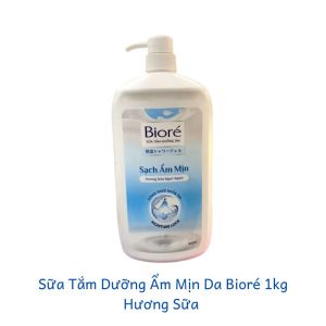 Sữa tắm Bioré EN099 hoa anh đào trà xanh hương sữa chiết xuất từ sữa chua giúp dưỡng ẩm mịn da 1kg