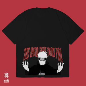 T-Shirt Shall Know Pain Akatsuki Shinra Tensei Naruto Anime Manga Wibu Jepang Kaos Cotton Combed 24s DJA Cloth