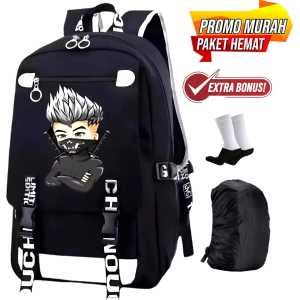 Mallkita Tas Sekolah Anak SD Laki Laki Perempuan Jujutsu kaisen Gojo Satoru Anime Terbaru