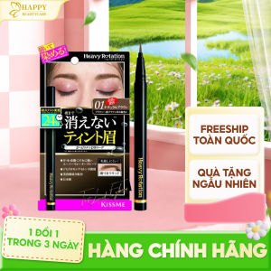 Bút Nước Kẻ Lông Mày Siêu Bền Trong 24h Kissme Heavy Rotation Nét Kẻ Siêu Mịn - Chống Thấm Nước Kissme Heavy Rotation Tint Liquid Eyebrow 0.4mL ( 2 Màu )