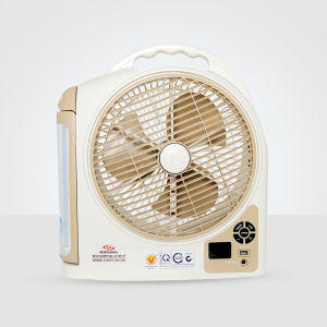 Quạt sạc tích điện Honjianda FL 223 tích hợp đèn LED & cổng USB - Hàng chính hãng