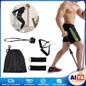★Same Day Shipping★ 5pcs/set Resistance Tube Bands Exercise Set for Fitness Yoga Gym Pull Rope Exercise Home Training Expander Door Anchor with Handle Ankle Strap Resistance-Band-ACC-Kit