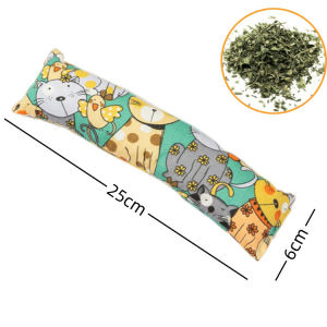 [Bite-Proof] Addictive Catnip Kicker Toy - Durable Plush Pillow for Cat Teething & Scratching