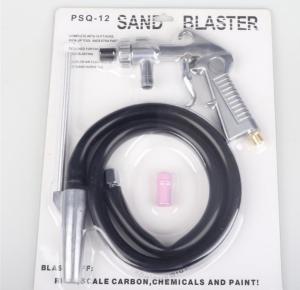 Air Sandblaster Sandblasting Blast Gun+Nozzles+Connector+Tube Derusting Tool Kit Industrial Sandblaster Gun Sandblaster Air Siphon Feed Blast Nozzle Ceramic Tips Abrasive Sand Blasting