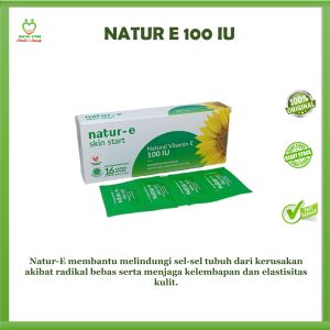NATUR E 100 IU Vitamin E/Suplemen Kulit/Suplemen Kecantikan Isi 16 Kapsul