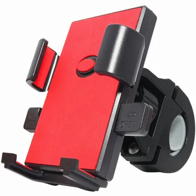 AUTOFun Universal Holder HP Motor Braket Navigasi Sepeda Motor Braket Penjepit Stang Sepeda Motor Phone Holder Stand Mount Bracket