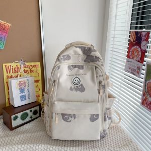 EIFY School Students Backpack  Nylon Backpack for Women Waterproof School Bagpack Large Capacity Schoolbag Women Backpack