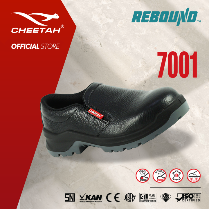 Sepatu Safety CHEETAH 7001H Safety Shoes S1 SRC Rebound