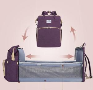 SG seller* Diaper Bag Backpack Portable Foldable Baby Bed Waterproof Travel Bag Baby Changing Bag for Travel Outdoor Home Dad Mom Travel Nappy Bag Stroller Straps Large Capacity