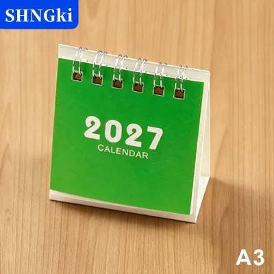 [COD] SHNGki 2027 Mini Xách Tay Bàn Lịch Rõ Ràng In Tearable Máy Tính Để Bàn Lịch Thích Hợp Cho Nhà Văn Phòng Trường Du Lịch