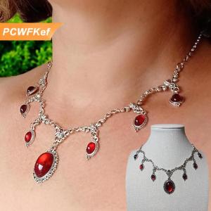 【PCWFKef】 Vampire Cameo Choker เครื่องประดับโกธิค วิคตอเรีย ย้อนยุค ผีเสื้อ หยดเลือด คนป่าเถื่อน คาถา ทางเลือก สร้อยคอสำหรับผู้หญิง