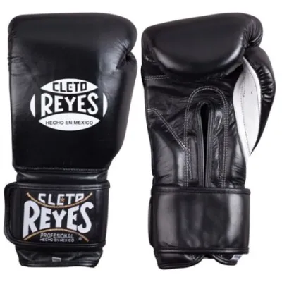 [Official Distributor] Cleto Reyes Professional Velcro Punchers Boxing Gloves (Black)