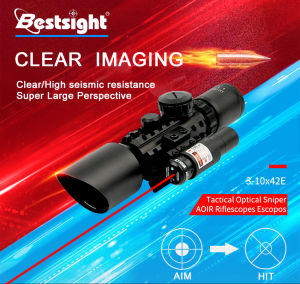 3-10X42 Red/Green Dot Laser Sight Scope for 20mm/11mm Tactical Scope Red Green Illuminated Reticles
