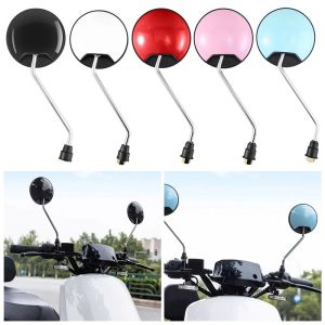 NOER 1Pair Phổ thông Gương Chiếu Hậu Xe đạp điện Trang bị thêm lồi Sợi 8mm Gương chiếu hậu Bền Xoay 360 độ Gương phản quang Dành cho yadei lovemai