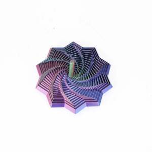 SKISOPGO 3D Printing Toy Fidget Toys Expandable Fractal Fidget Hexagon Sensory Rotating Spiral Stress Relief
