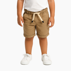 Bronkis Junior Celana Pendek Anak Laki Laki Bahan Stretch Warna Mokka Muda Variasi Tali 1 Bulan Sampai 10 Tahun