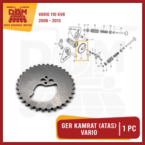 Ger Kamrat Atas VARIO KARBU 34T (TOKAIDO) - Gir Noken As Rantai Kamprat Ukuran Gigi 34 Vario 110