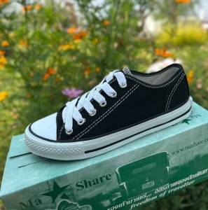 Ma Share Mens Canvas Sneakers Low-Cut Lace-Up Shoes Casual Street Style Sizes EU:37-45