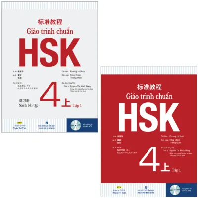 Fahasa - Combo Sách Hay Sách Giáo Trình Chuẩn HSK 4 Tập 1 - Sách Bài Học Và Bài Tập (Bộ 2 Cuốn)