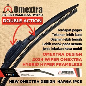 Double Action Wiper Mobil Hyper Frameless Wiper Hybrid Premium Wiper