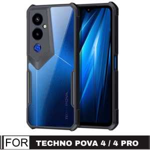 Promo Case Tecno Spark Go 2024 / Spark 20 / Spark 20C 2023 / Pova 5 / Pova 5 PRO / Pova 4 / Pova 4 Pro / Pova Neo 2 / Pova 3 Premium Armor Fusion Shockproof Transparent