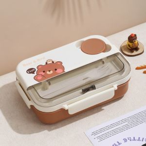1250ml Capacity cartoon lunch box /Leak-Proof Bento Box
