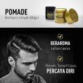 [ BISA COD ] Minyak Rambut Pria Biar Lemes Dan Lurus Pomade rambut pria tetap basah Minyak rambut pria terlihat basah dan wangi Pomade pria barbershop wangi tahan lama Minyak rambut pria barbershop wangi Pomade pria rambut klimis BRAVAS Pomade Halal Brill. 