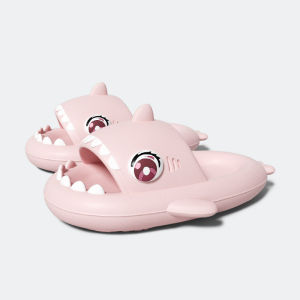 [Free Shipping] Cute Big-Eyed Shark Slippers For Women Summer 2026 Thick-Soled Outdoor EVA Sandals