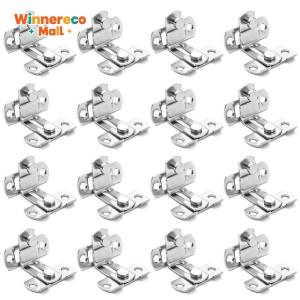 16Pcs Gate Lock Bolts Anti-Theft Door Latches for Barn Doors Window Cabinets Durable Metal Hardware