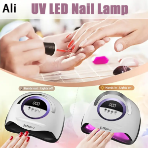 Ali UV LED Nail Lamp 300W with 72LEDS 4 Timer Setting Fast Drying Gel Polish Nails Salon Tools