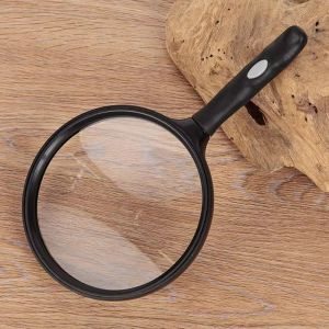 ANBIHE 3X HD Handheld Magnifier Large Lens 130 Mm Reading Magnifier Low Vision Aids Multipurpose Microscope Lens Experiment