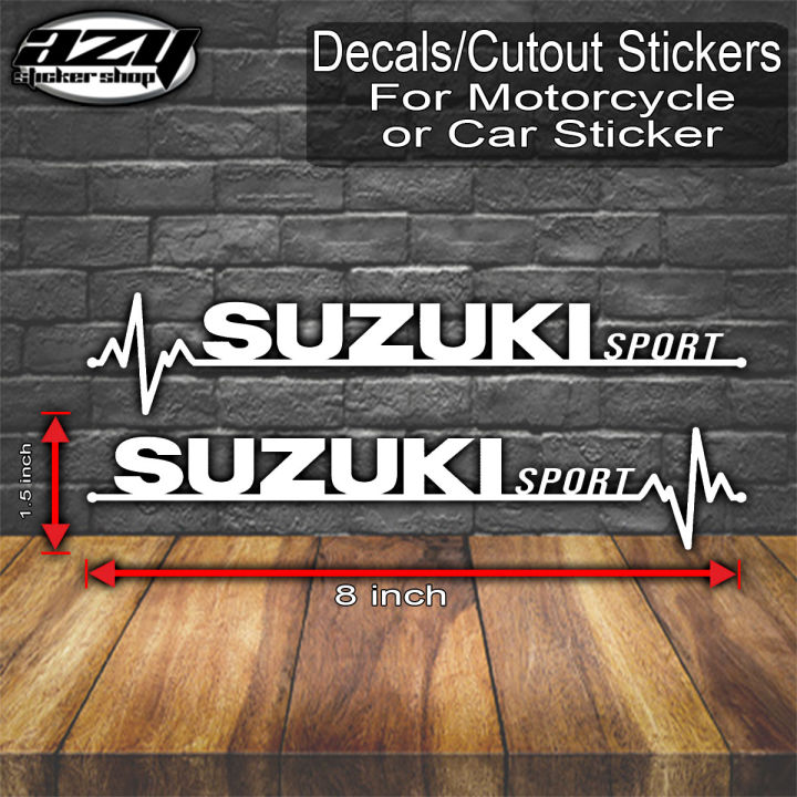 Suzuki sport Creative Life Line Stickers Decals/Cutout Stickers | Lazada PH