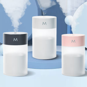 Air Humidifier for Room 260ML USB Charging Humidifier Portable Ultrasonic Essential Oil Aroma Diffuser with Colorful Night Light for Car Office Desktop Pelembap Udara 加湿器